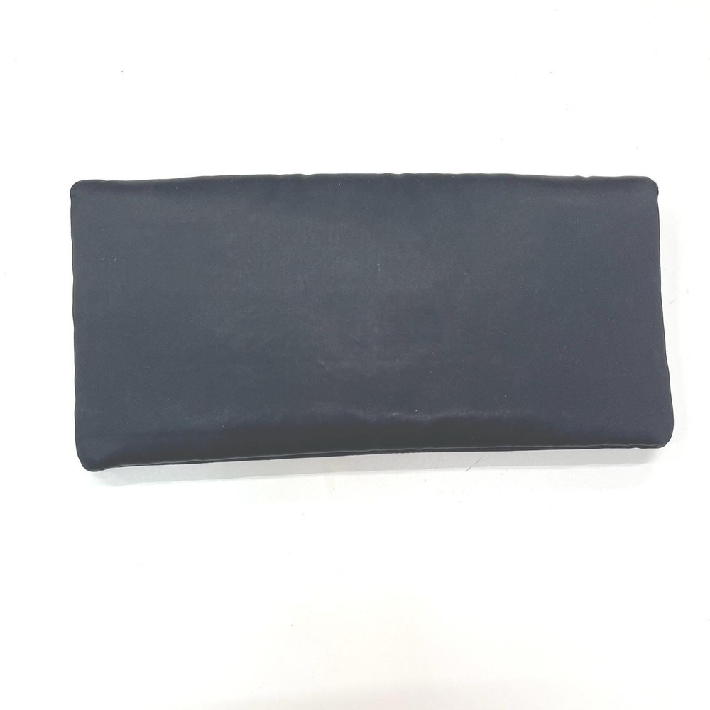 Magid Black Hand Beaded Satin Evening Clutch Bag Made in USA Floral‎ Pattern - Picture 2 of 8